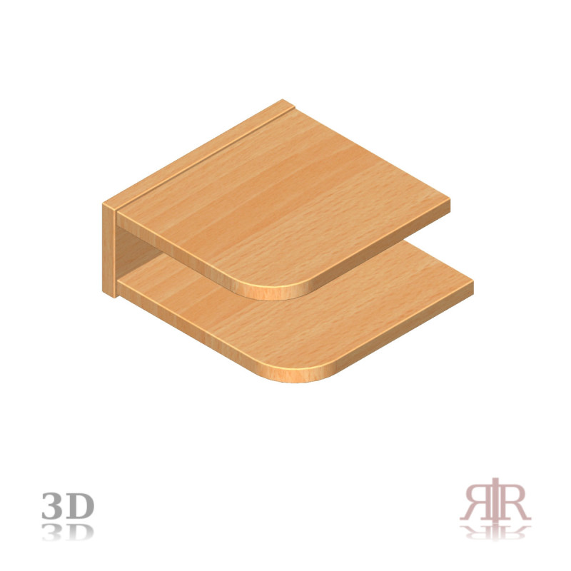 Prídavný masívny bukový nočný stolík 2-2022-001