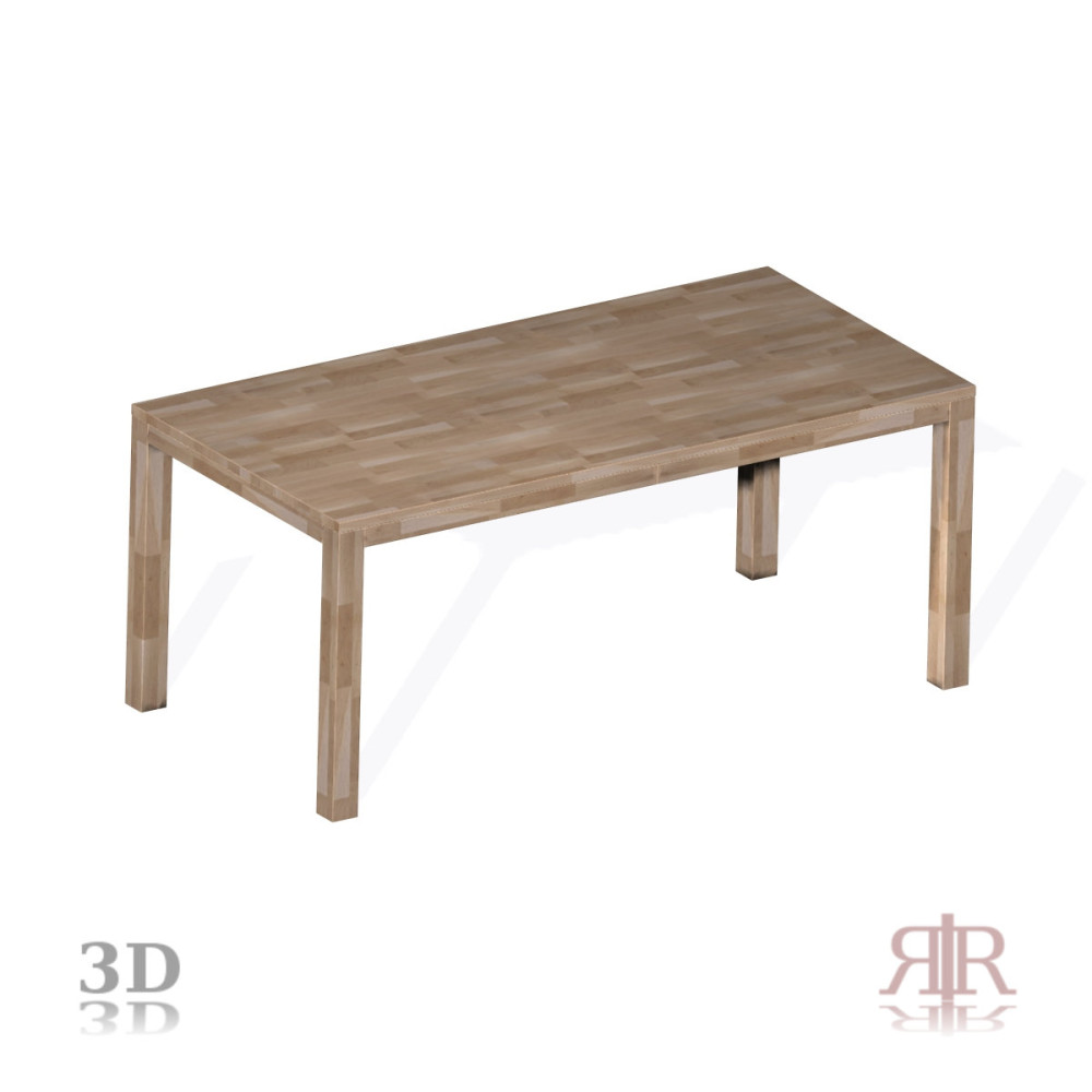 Masívny dubový stôl 180x90x76cm 1-2019-01