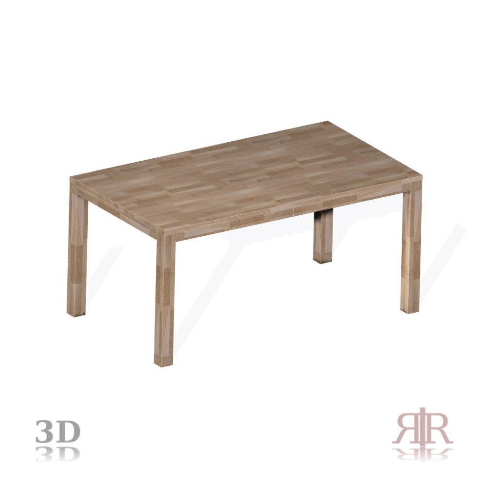 Masívny dubový stôl 160x90x76cm 1-2019-02